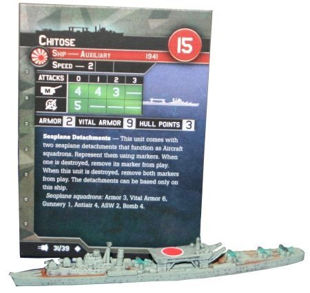31 Chitose War at Sea V Fleet Command Singles Uncommon Axis Allies War at Sea Fleet Command 31 Chitose War at Sea V Fleet Command Singles Uncommon Axis Allies War at Sea Fleet Command