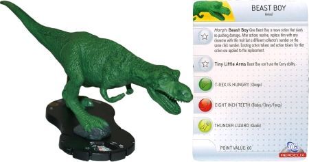 Beast Boy T Rex Form 055 DC 75th Anniversary DC Heroclix Beast Boy T Rex Form 055 DC 75th Anniversary DC Heroclix
