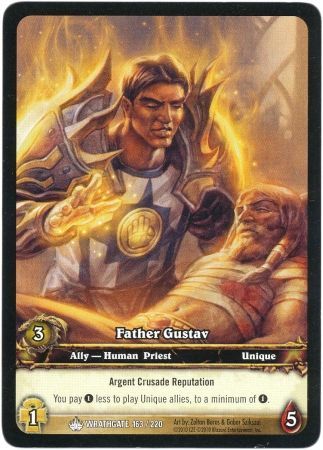 Father Gustav Extended Art EA Wrathgate 163 220 World of Warcraft Promo Singles Father Gustav Extended Art EA Wrathgate 163 220 World of Warcraft Promo Singles