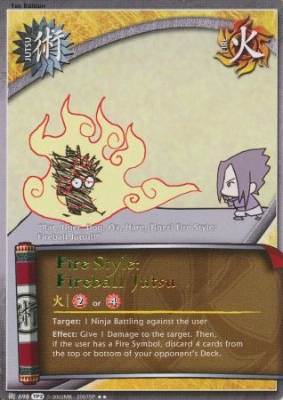 Fire Style Fireball Jutsu 698 Rare Naruto Tournament Chibi Pack 2 Fire Style Fireball Jutsu 698 Rare Naruto Tournament Chibi Pack 2