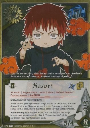 Sasori Creating The Masterpiece 878 Super Rare Sasori Creating The Masterpiece 878 Super Rare