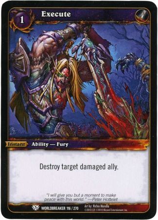 Execute 116 270 Common WoW Worldbreaker Execute 116 270 Common WoW Worldbreaker