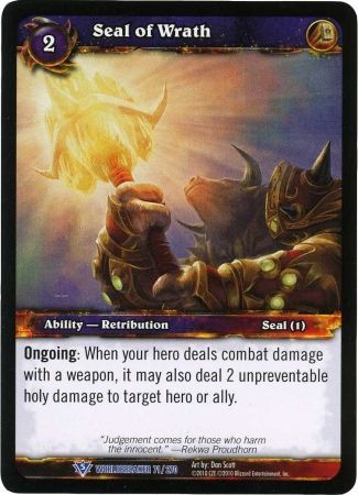 Seal of Wrath 71 270 Rare WoW Worldbreaker Seal of Wrath 71 270 Rare WoW Worldbreaker