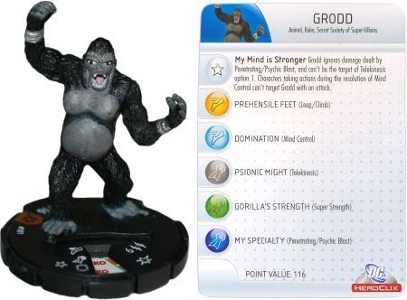 Grodd LE 101 DC 75th Anniversary DC Heroclix Grodd LE 101 DC 75th Anniversary DC Heroclix