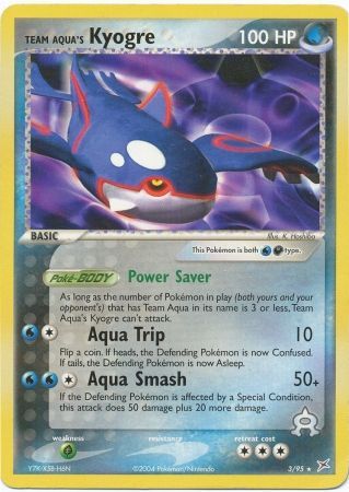 Team Aqua s Kyogre 3 95 Rare Theme Deck Exclusive Team Aqua s Kyogre 3 95 Rare Theme Deck Exclusive