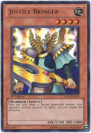 Justice Bringer DP10 EN013 Ultra Rare 1st Edition Justice Bringer DP10 EN013 Ultra Rare 1st Edition
