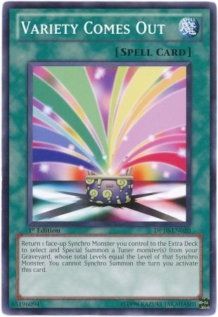 Variety Comes Out DP10 EN020 Common 1st Edition Variety Comes Out DP10 EN020 Common 1st Edition