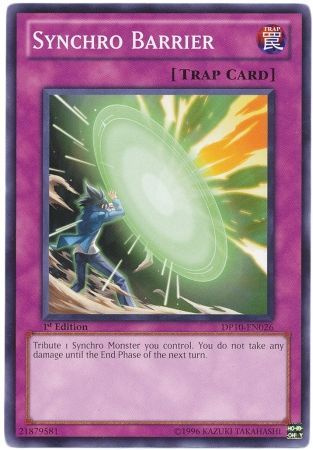 SYNCHRO BARRIER DP10-EN026 1st EDITION DUELIST PACK COMMON YTCG