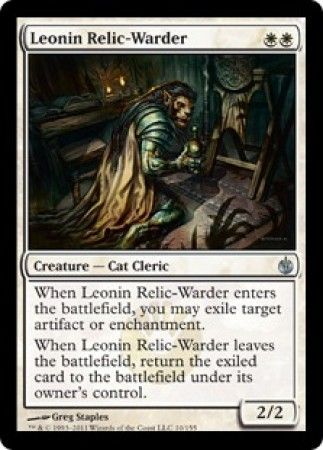 Leonin Relic Warder Mirrodin Besieged Singles Leonin Relic Warder Mirrodin Besieged Singles