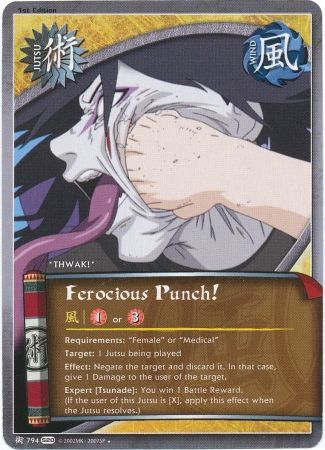 Ferocious Punch 794 Uncommon Naruto Tales of the Gallant Sage Ferocious Punch 794 Uncommon Naruto Tales of the Gallant Sage