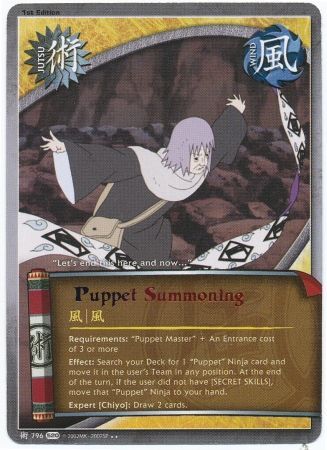 Puppet Summoning 796 Rare Naruto Tales of the Gallant Sage Puppet Summoning 796 Rare Naruto Tales of the Gallant Sage