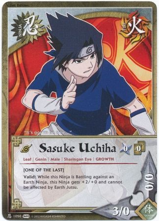 Sasuke Uchiha One of the Last 1050 Common Naruto Tales of the Gallant Sage Sasuke Uchiha One of the Last 1050 Common Naruto Tales of the Gallant Sage
