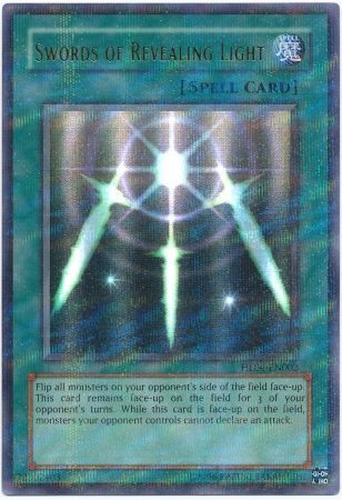 LOB-E081 Swords Of Revealing Light Yugioh Card Super Rare PLAYED 