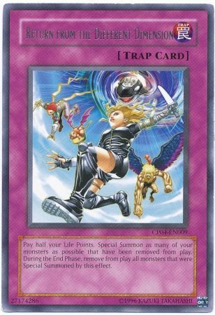 Return from the Different Dimension CP04 EN009 Rare Return from the Different Dimension CP04 EN009 Rare