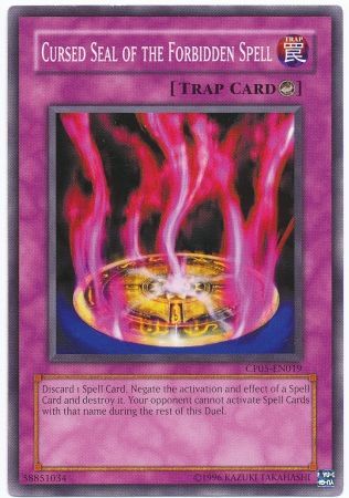 Cursed Seal of the Forbidden Spell CP05 EN019 Common Champion Pack Game 5 CP05 Cursed Seal of the Forbidden Spell CP05 EN019 Common Champion Pack Game 5 CP05