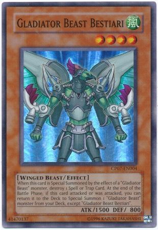 Gladiator Beast Bestiari CP07 EN004 Super Rare Gladiator Beast Bestiari CP07 EN004 Super Rare