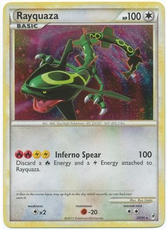 legendary pokemon rayquaza card