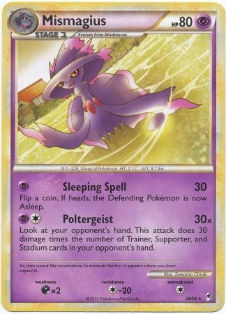 Mismagius 28 95 Rare Call of Legends Singles Mismagius 28 95 Rare Call of Legends Singles