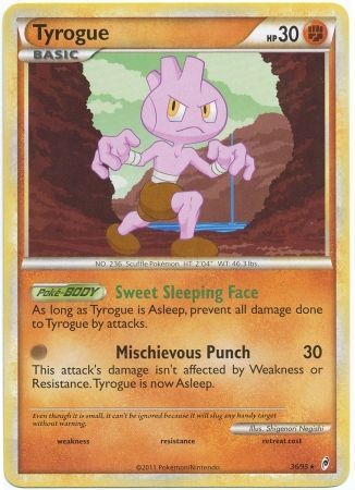 Tyrogue 36 95 Rare Call of Legends Singles Tyrogue 36 95 Rare Call of Legends Singles