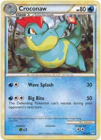 Croconaw 41 95 Uncommon Call of Legends Singles Croconaw 41 95 Uncommon Call of Legends Singles
