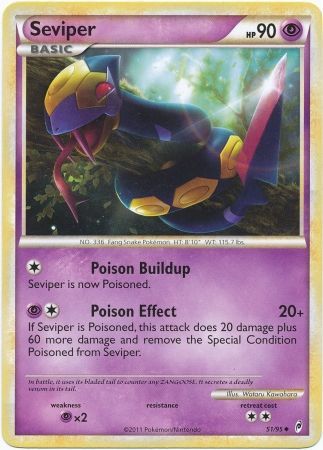 Seviper 51 95 Uncommon Call of Legends Singles Seviper 51 95 Uncommon Call of Legends Singles