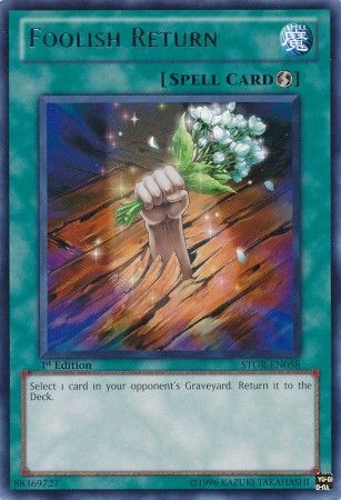 Foolish Return STOR EN058 Rare 1st Edition Storm of Ragnarok 1st Edition Singles Foolish Return STOR EN058 Rare 1st Edition Storm of Ragnarok 1st Edition Singles
