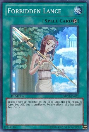 Forbidden Lance STOR EN061 Super Rare 1st Edition Storm of Ragnarok 1st Edition Singles Forbidden Lance STOR EN061 Super Rare 1st Edition Storm of Ragnarok 1st Edition Singles