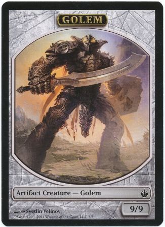 Golem Token Mirrodin Besieged Golem Token Mirrodin Besieged