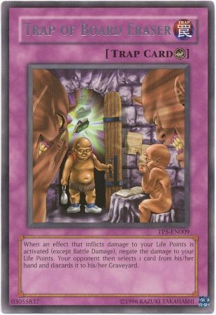 Trap of Board Eraser TP5 EN009 Rare Trap of Board Eraser TP5 EN009 Rare