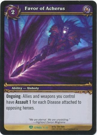 Favor of Acherus Citadel 1 30 Uncommon Favor of Acherus Citadel 1 30 Uncommon