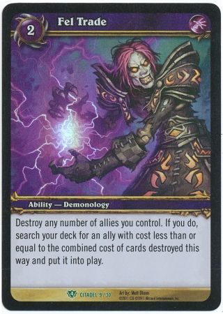 Fel Trade Citadel 9 30 Uncommon Fel Trade Citadel 9 30 Uncommon