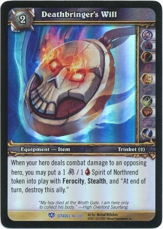 Deathbringer s Will Citadel 16 30 Rare Deathbringer s Will Citadel 16 30 Rare