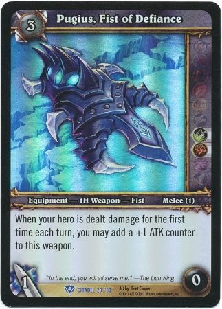 Pugius Fist of Defiance Citadel 23 30 Rare Pugius Fist of Defiance Citadel 23 30 Rare