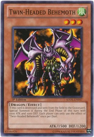 Twin Headed Behemoth SDDL EN017 Common 1st Edition Structure Deck Dragunity Legion SDDL 1st Edition Singles Twin Headed Behemoth SDDL EN017 Common 1st Edition Structure Deck Dragunity Legion SDDL 1st Edition Singles