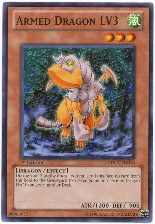 Armed Dragon LV3 SDDL EN018 Common 1st Edition Armed Dragon LV3 SDDL EN018 Common 1st Edition