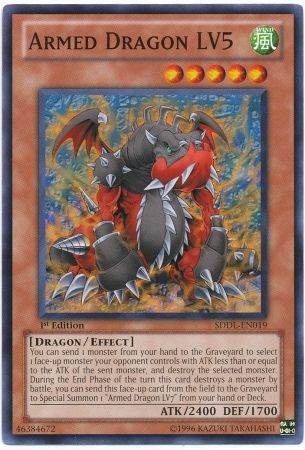 Armed Dragon LV5 SDDL EN019 Common 1st Edition Armed Dragon LV5 SDDL EN019 Common 1st Edition
