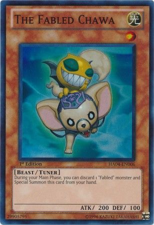 The Fabled Chawa HA04 EN006 Super Rare 1st Edition The Fabled Chawa HA04 EN006 Super Rare 1st Edition