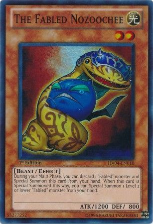 The Fabled Nozoochee HA04 EN010 Super Rare 1st Edition The Fabled Nozoochee HA04 EN010 Super Rare 1st Edition