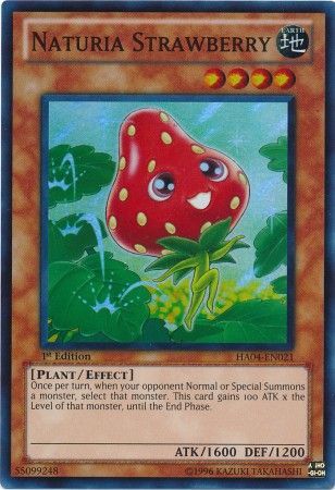 Naturia Strawberry HA04 EN021 Super Rare 1st Edition Hidden Arsenal 4 Trishula s Triumph HA04 1st Edition Singles Naturia Strawberry HA04 EN021 Super Rare 1st Edition Hidden Arsenal 4 Trishula s Triumph HA04 1st Edition Singles