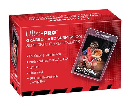 Ultra Pro Graded Card Submission 200ct Box of Semi Rigid Card Holders UP43000 Ultra Pro Graded Card Submission 200ct Box of Semi Rigid Card Holders UP43000