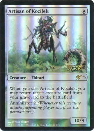 Artisan of Kozilek FNM Foil Promo Magic The Gathering Promo Cards Artisan of Kozilek FNM Foil Promo Magic The Gathering Promo Cards