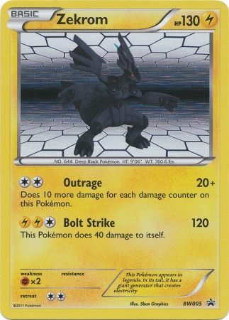 Mavin  Zekrom Ex Bw38 Promo Card 2012 Black White Rare Holo