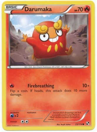 Darumaka 23 114 Common Black White 1 Base Set Singles Darumaka 23 114 Common Black White 1 Base Set Singles