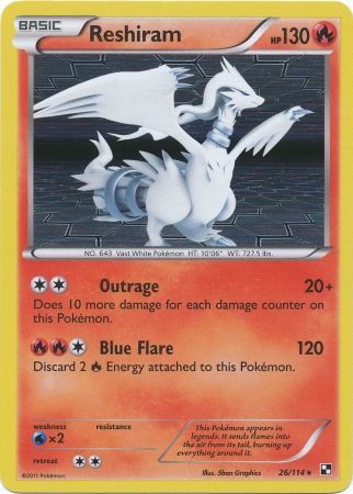 Reshiram - Black & White 9: Plasma Freeze - Pokemon