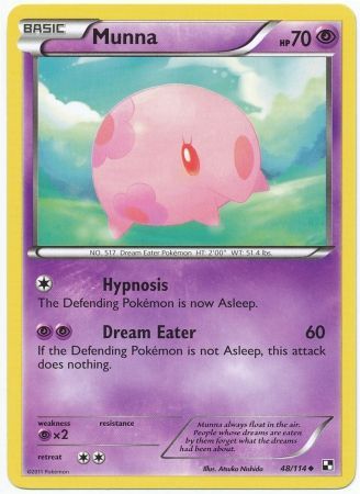 Munna 48 114 Uncommon Black White 1 Base Set Singles Munna 48 114 Uncommon Black White 1 Base Set Singles