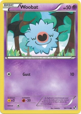 Woobat 50 114 Common Black White 1 Base Set Singles Woobat 50 114 Common Black White 1 Base Set Singles
