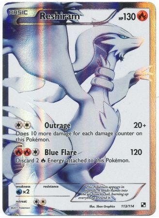  Pokemon - Reshiram (28/113) - Legendary Treasures