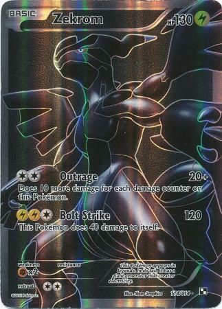 Rare Pokemon EX Cards, Pokemon Ultra Rare Zekrom