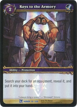 Keys to the Armory Foil Promo Honor 78 208 World of Warcraft Promo Singles Keys to the Armory Foil Promo Honor 78 208 World of Warcraft Promo Singles