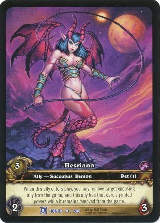 Hesriana Extended Art EA Honor 73 208 World of Warcraft Promo Singles Hesriana Extended Art EA Honor 73 208 World of Warcraft Promo Singles